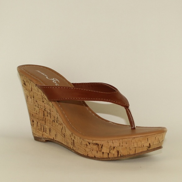 Wedge Sandals from Fashion Focus - Alicia5 Brown - Picture 2 of 2